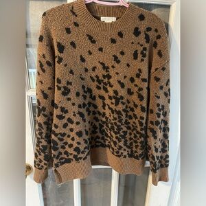 Christian Siriano Leopard Print Women's Sweater